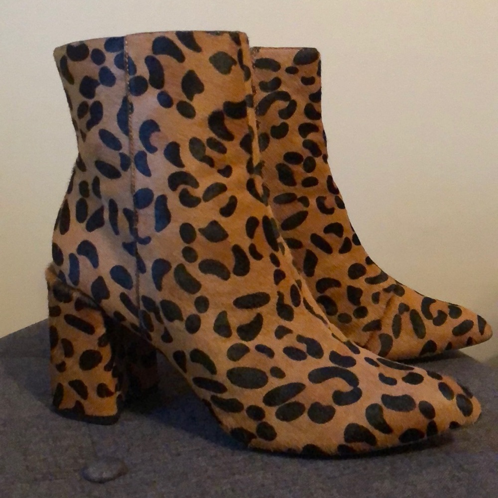 Topshop Leopard Booties